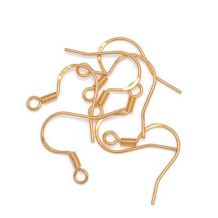 50pcs 925 Silver Plated Earring Hooks, Hypoallergenic Fish Hook DIY Earring Findings Jewelry Making