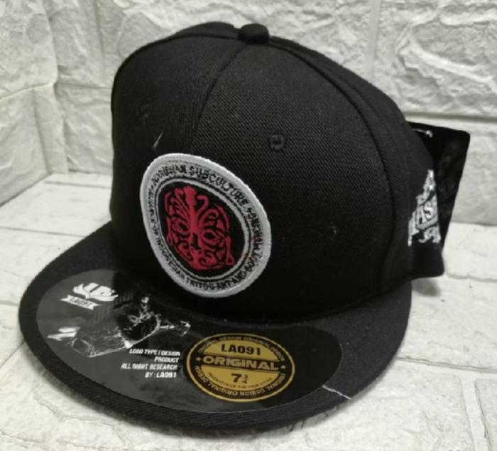 [ID.011] (S1) - Topi Snapback Distro Bordir Tebal You&me Official Masberto Circle Original branded i