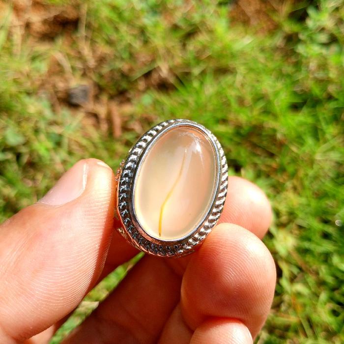 cincin batu akik sodo kumis macan, unik dan langka
