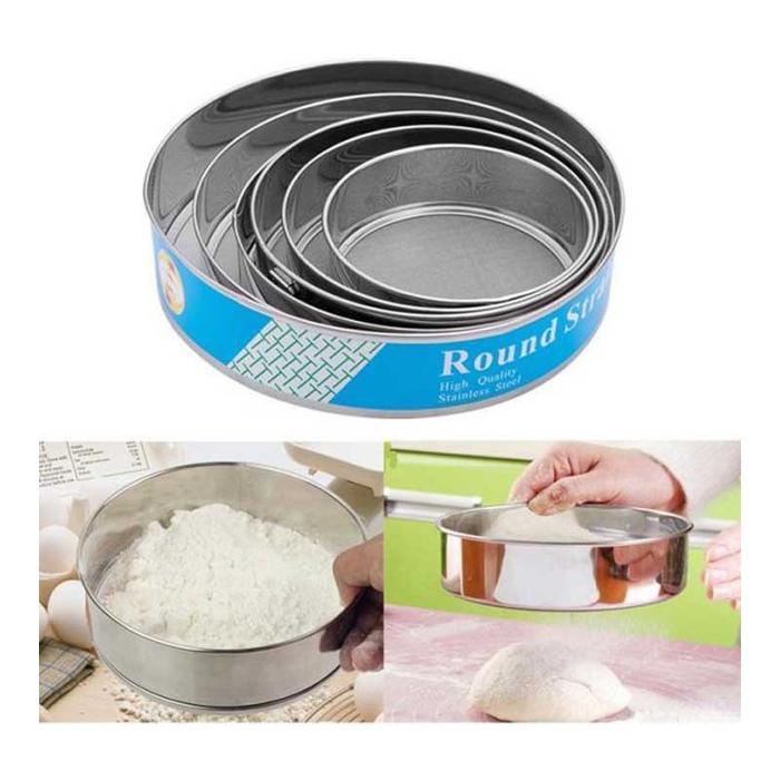 Ayakan Tepung - Saringan Gula Halus Santan Stainless Steel 1 Set 6 Pcs