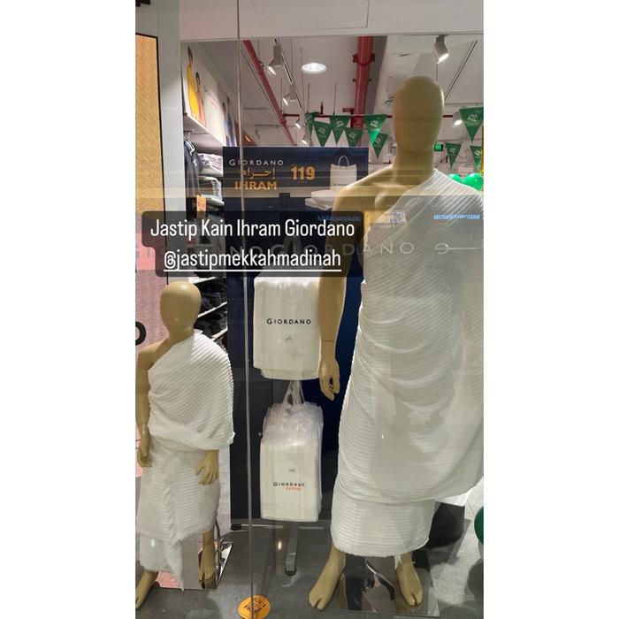 Kain Ihram Haji Dan Umroh Giordano Ready Stok Siap Kirim Ihram Al Shiaka Ihram Nusuki Original Mekka