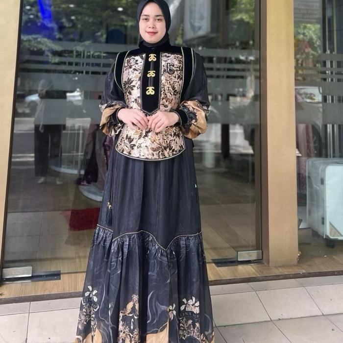 Gamis eles lina sukijo syari set premium eL.eS