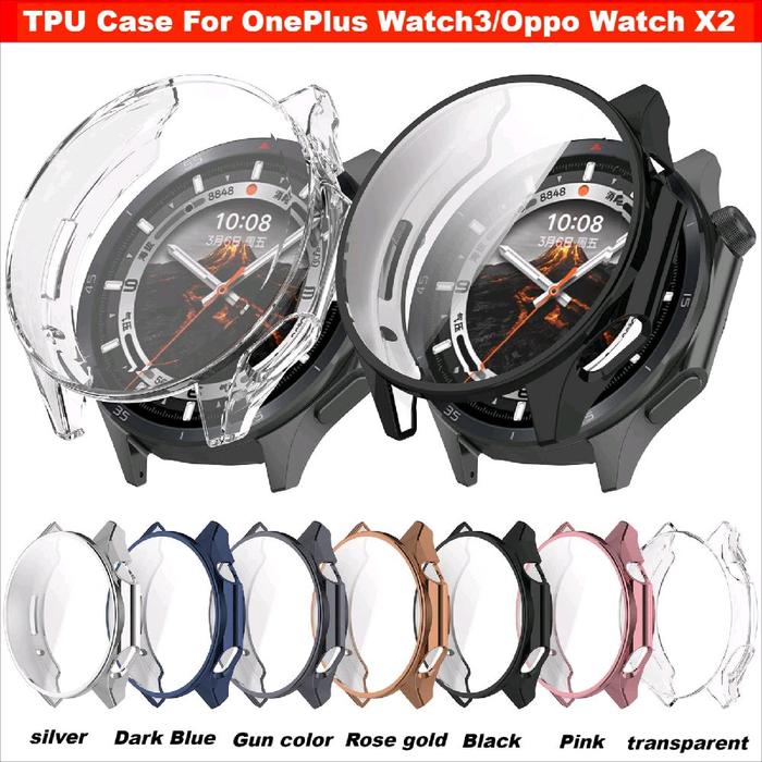 Bumper Case for OPPO Watch X2 / Oneplus Watch 3 Soft TPU Protective Case