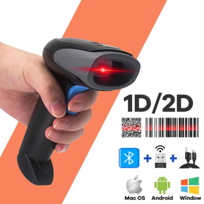 Barcode Scanner Wireless Wired 1D 2D Bluetooth Handheld Barcode