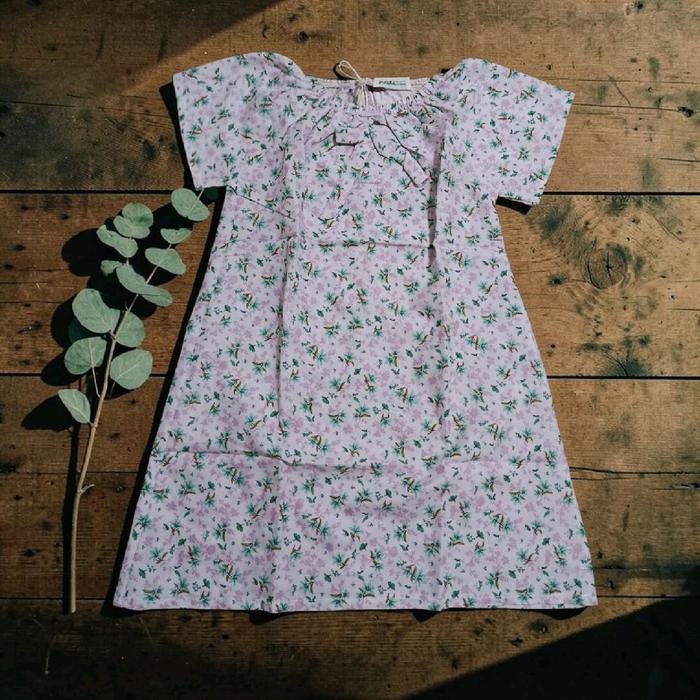 Baju Wanita Motif Bunga Pink
