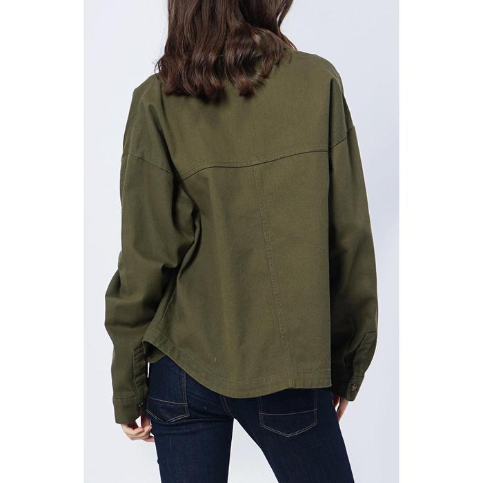 Logo Jeans Jaket Zeline Army 34411L5Ar