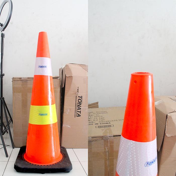 Flash Sale / Safety Traffic Cone 90 Cm Kerucut Lalu Lintas Tonata 4.3 Kg / Traffic Cone 90Cm / Keruc