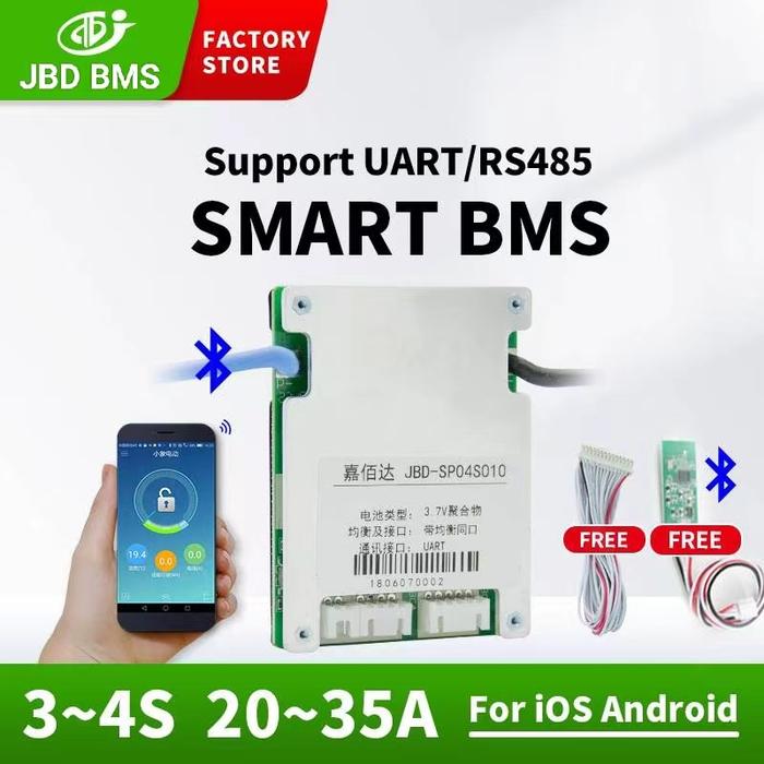 JBD Smart BMS Lifepo4 Bms 4S 20A 30A 35A 12V Circuit Boards Lifepo4