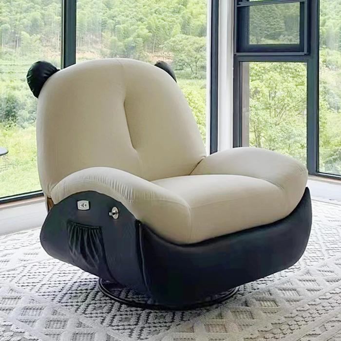 Multifunctional Electric Sofa Chair Rocking Lazy Reclining Sleepable Sofa Chair White Black Sillones