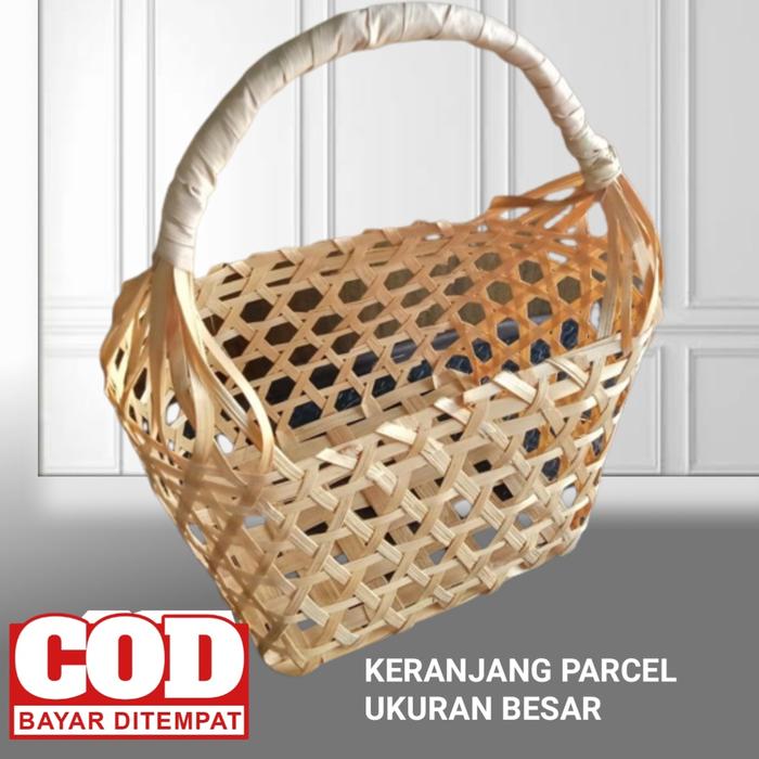 Keranjang Parcel Buah Tas Keranjang Anyaman Bambu Buat Parcel Buah Souvenir Hampers