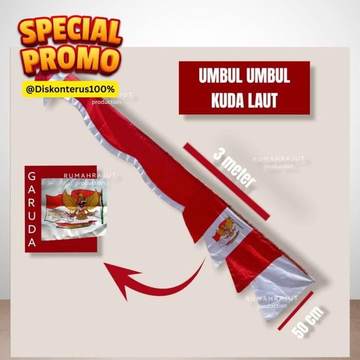 Safitiri Umbul - Umbul Kuda Laut Gambar Garuda Hut Ri 1Pcs
