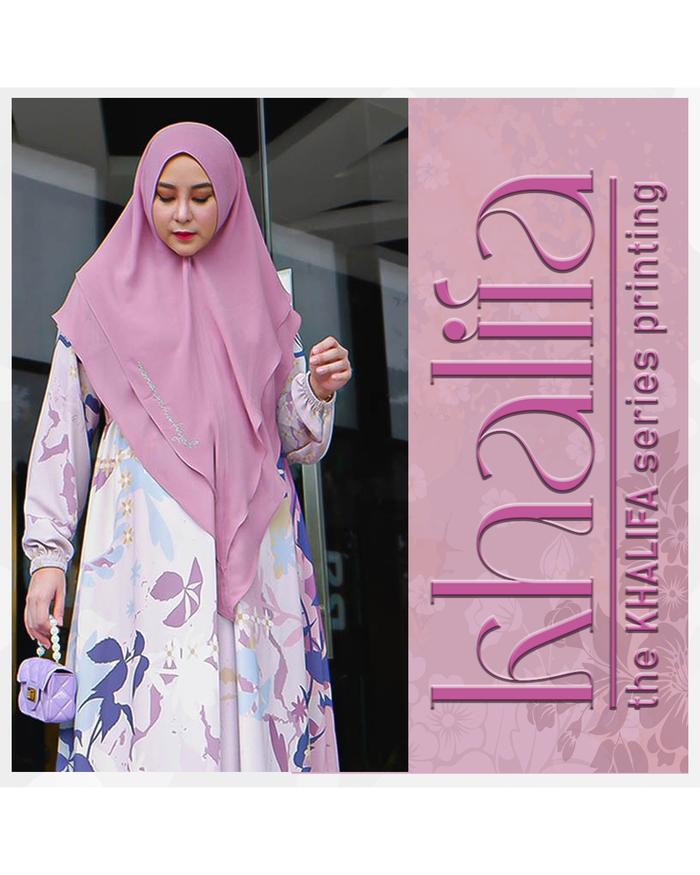 GAMIS PRINTING series QATAR KHALIFAH by nona anna hijab Mewah