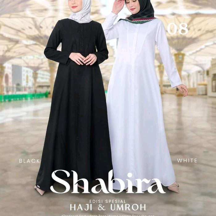 SEPLY SHABIRA 08//SEPLY GAMIS HITAM & PUTIH