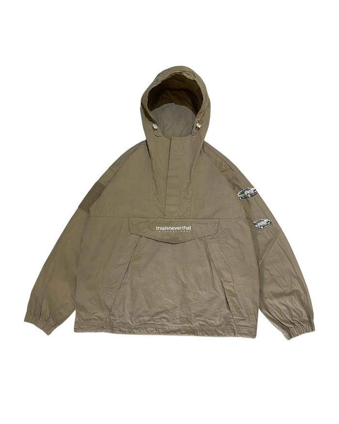 Thisisneverthat Patched Anorak Jacket - Khaki Streetwear HBX Style