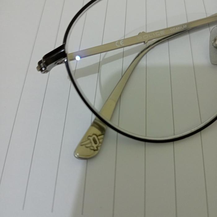 KOMPLIT Kacamata Police Original lensa Essilor Crizal minus 2.5