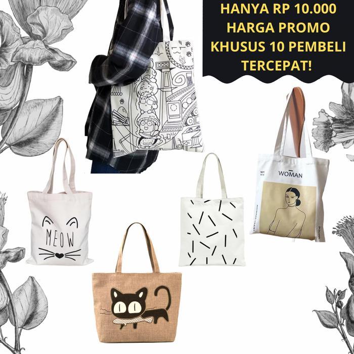 TOTE BAG/ TOTE BAG KANVAS/ TOTE BAG MURAH/ TOTE BAG LUCU