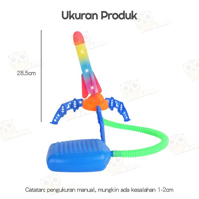 JCHO Mainan Peluncur Roket Anak Olahraga Mainan Roket Launcher Anak Roket Injak