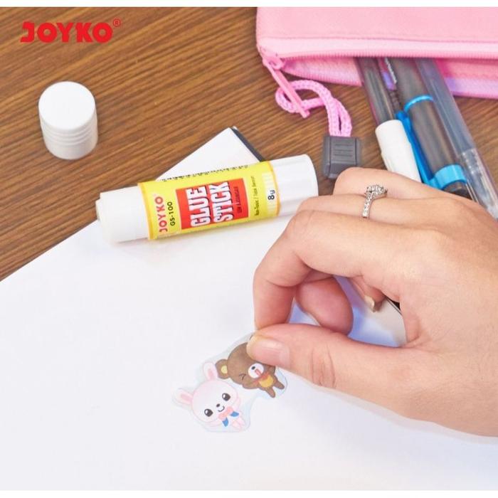Lem Glue Stick / Lem Kertas / Lem Stik / Glue Stick Joyko Gs-100 8 Dan 10 Gram