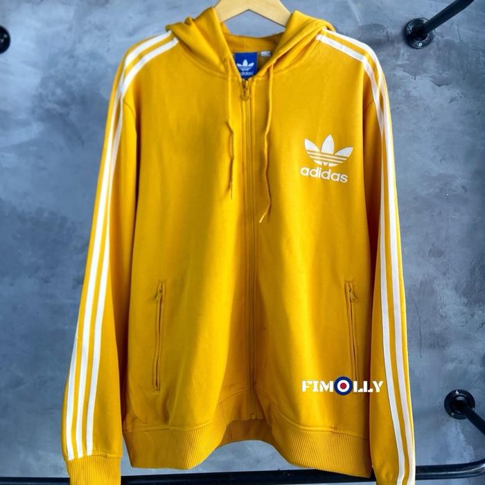 Tracktop Adidas firebird big logo mustard