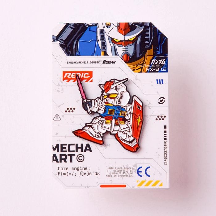 Pin Enamel Gundam SD - RX 78.2 Full Body