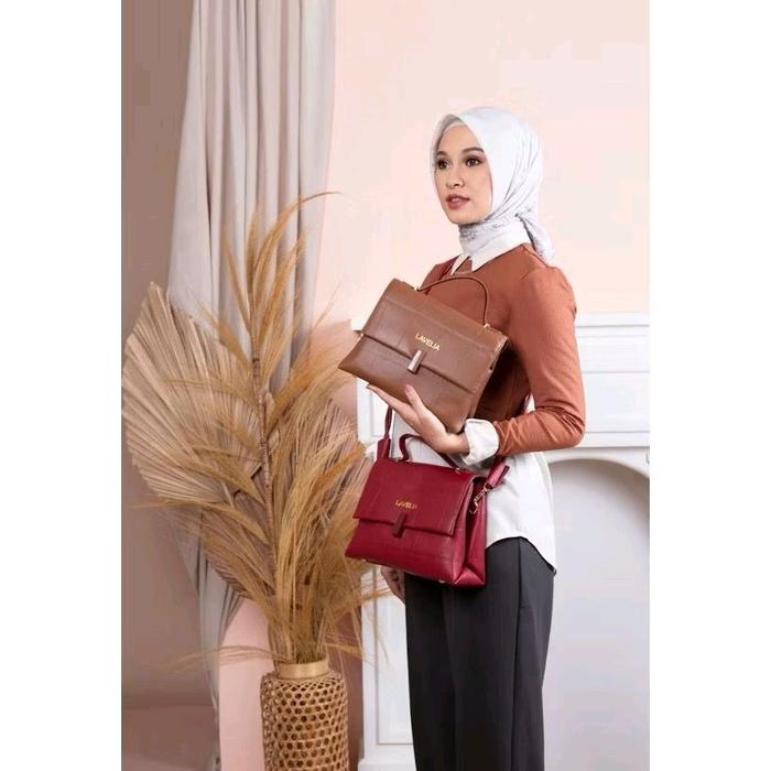 LAVELIA Tas Wanita Cantik Tali Panjang dengan Ruang Cantik Sekali dari Brand LAVELIA