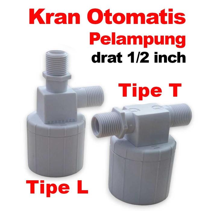 Air Pelampung Otomatis Kran Air Valve Toren Otomatis Water Level Control Tandon Ai Radar Bak 1/2"