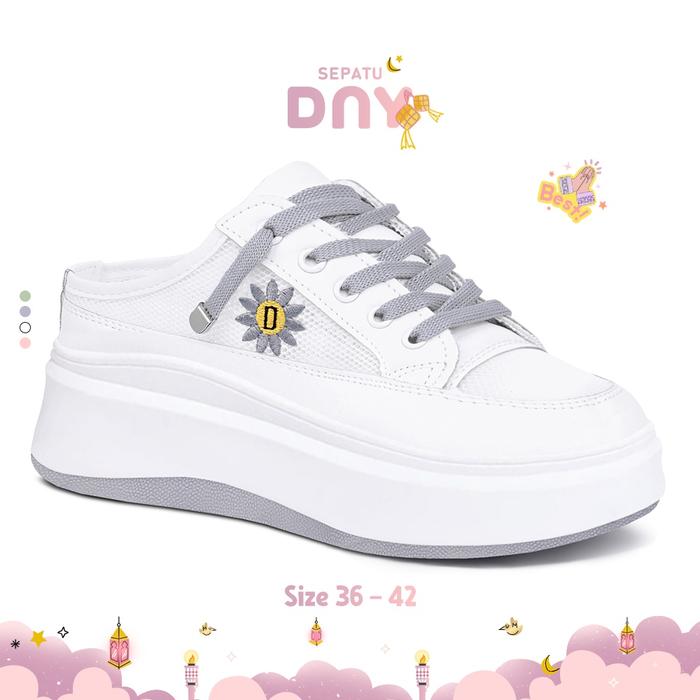 Terfavorit !!! Sepatu Dny Sepatu Sandal Korea Sendal Wanita Putih Import Cantik Sepatu Sendal