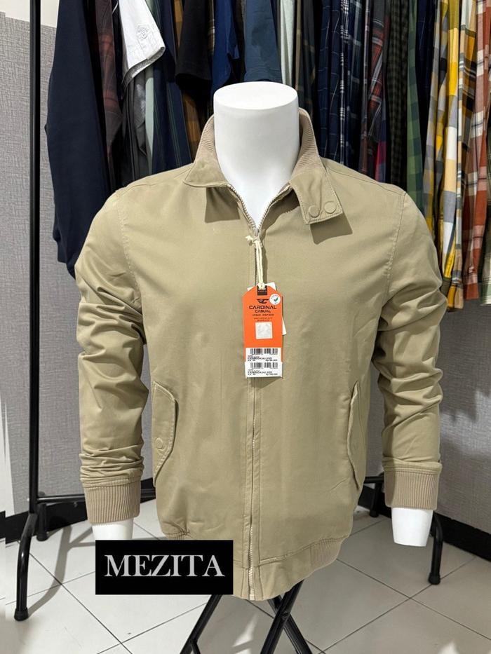 Jaket Bomber Pria Cardinal Casual 426 Cream
