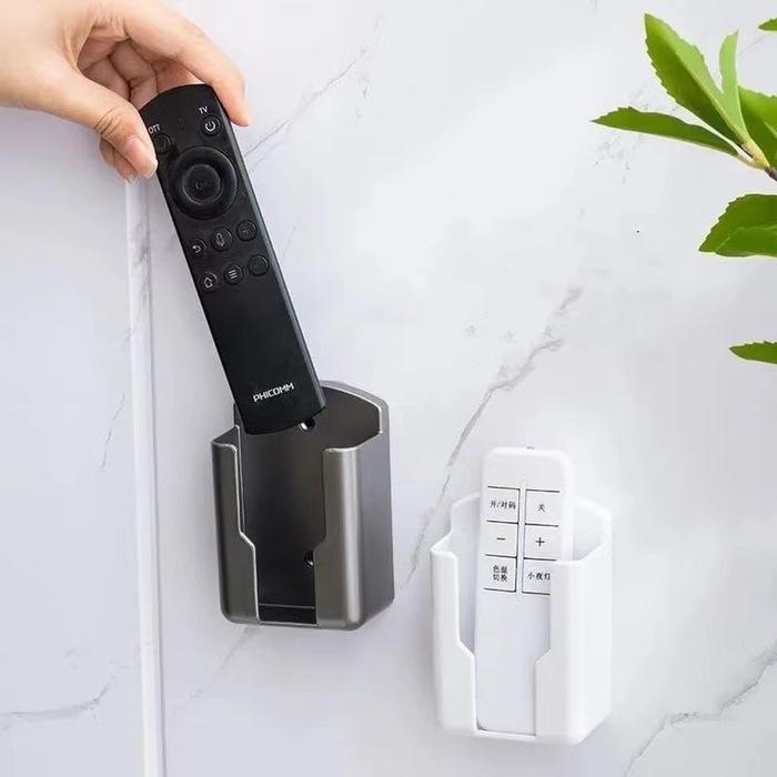Tempat Penyimpanan Remote Tempel Dinding Untuk TV AC Praktis Tanpa Bor Dekorasi Rumah