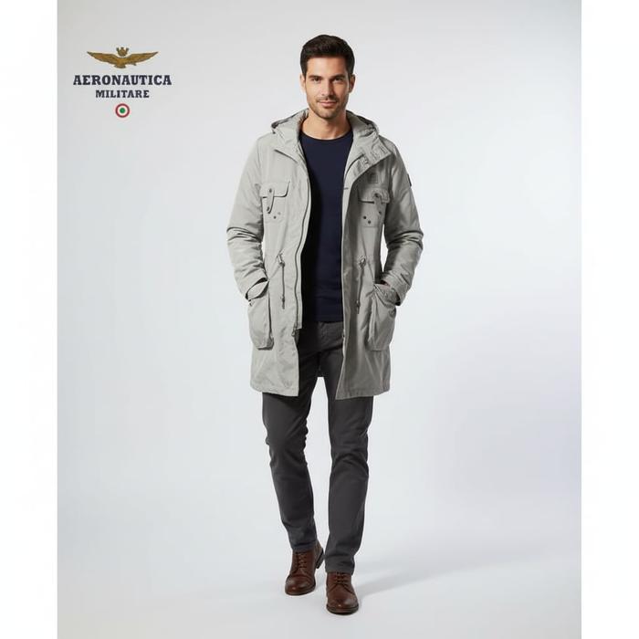 Jacket parka army aeronutica militare men jaket branded pria