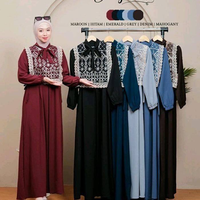 silvana dress// dress lebaran terbaru // dres rompi silvana
