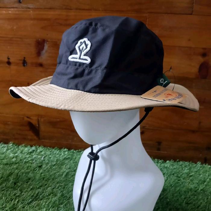 Topi SANGALAKI Jungle Hat Logo Black Cream