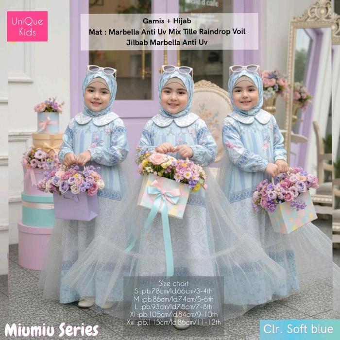 Miumiu series Dress Cantik Anak