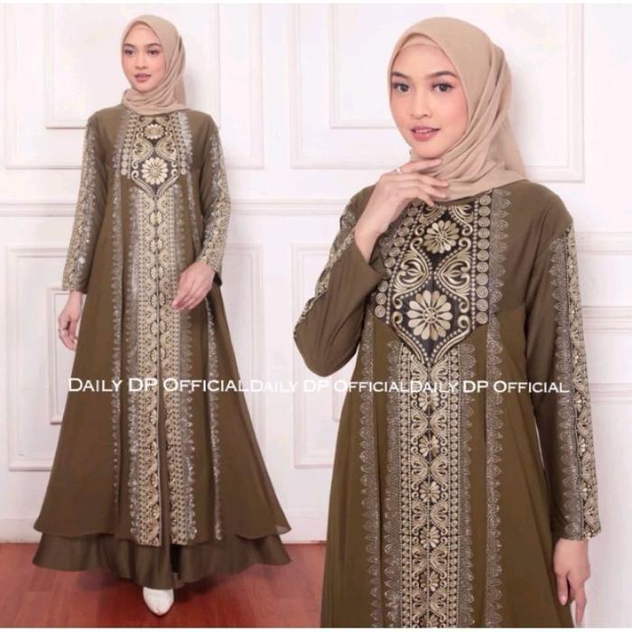 Gamis Turkey 1062 Hawa 135 Dress Busana Muslimah Farzolla 2 by Original Mega Store