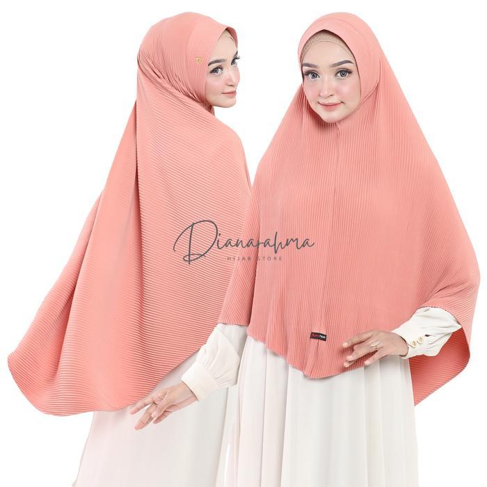Azka Hijab - Jilbab Hijab Bergo Khimar Jumbo Plisket Matt Jersey Super Premium Size XXL Kerudung Sya