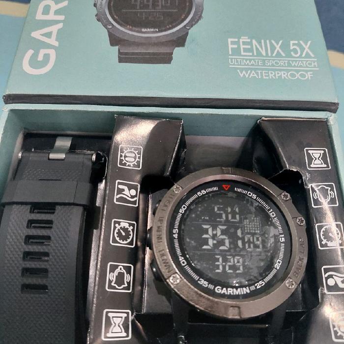 Garmin Jam Tangan Fenix 5X Premium Waterproof Ultimate Sport Watch dengan Fitur Lengkap dan Tampilan