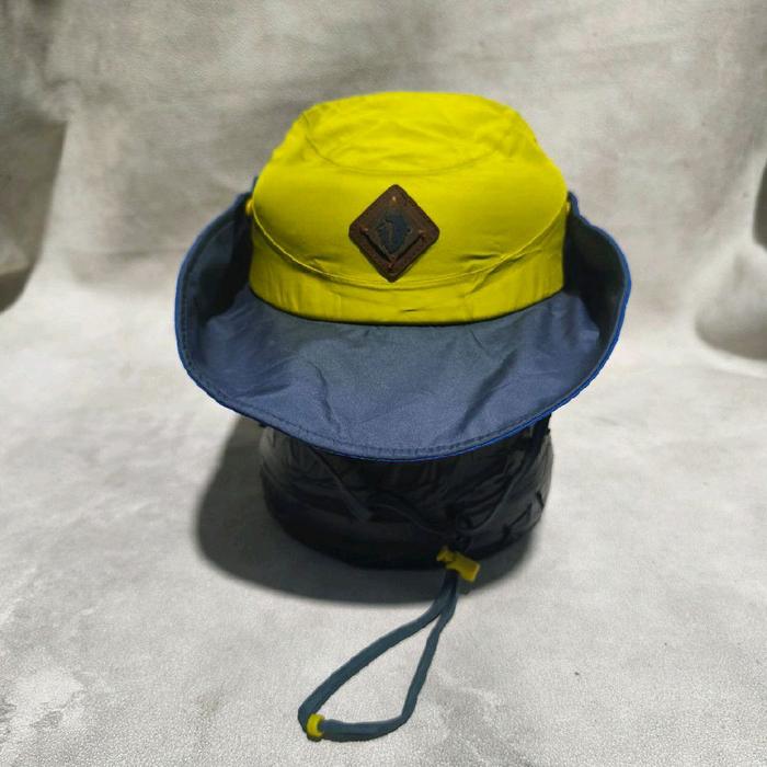 Topi rimba outdoor hiking gunung black yak  goretex kuning abu