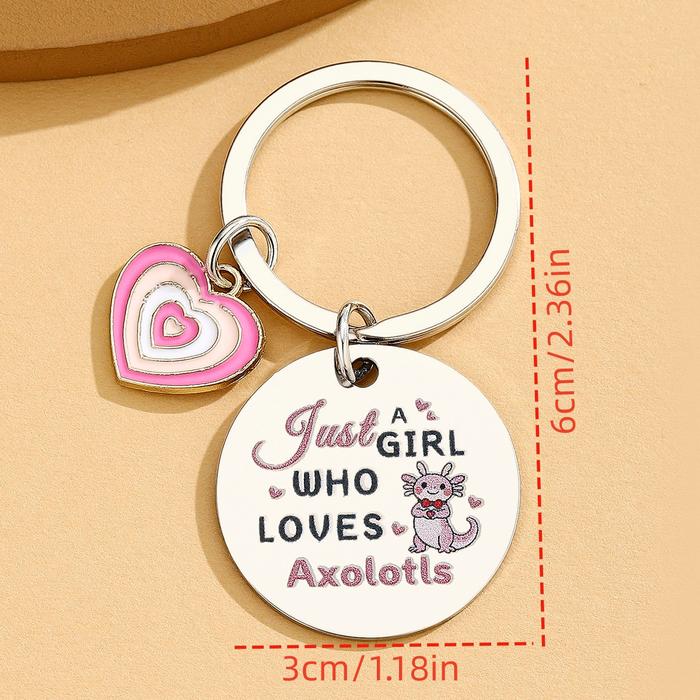 Axolotl Gifts Cute Axolotl Keychain For Girls Daughter