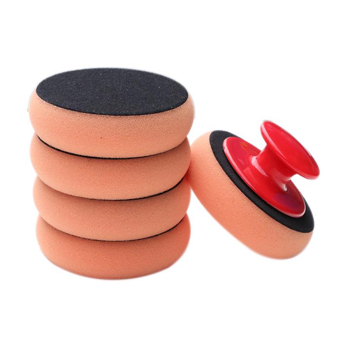 6Pcs/Set Car Wax Wash Polish Pad Sponge Cleaning Foam Kit Terry Cloth