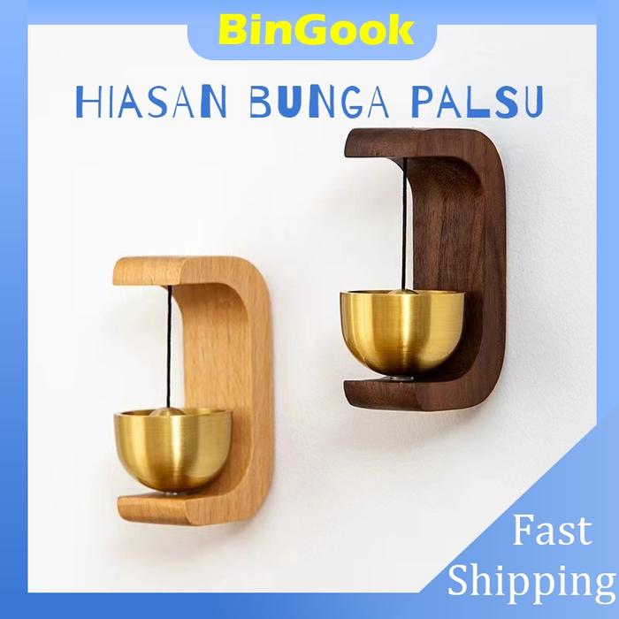 【Ready】Bel Lonceng Pintu/Bel Pintu Kayu/Bel Pintu Kenari/Bel Pintu Kayu Magnet