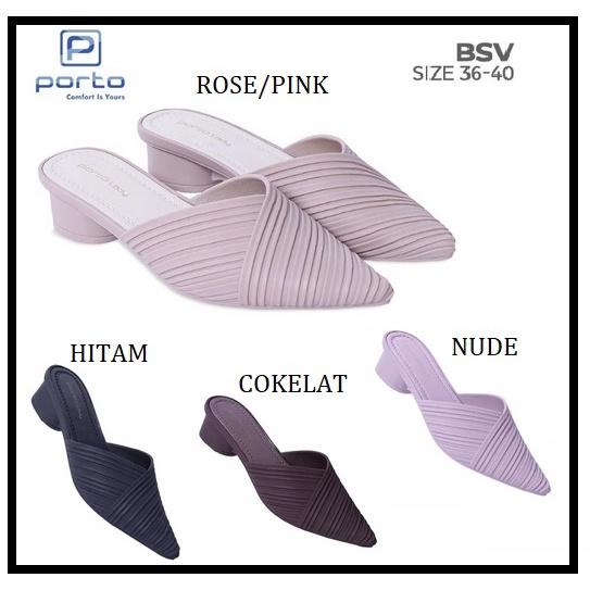 Sandal Selop Wanita Porto Lady BSV Sandal Selop Wedges Trendy
