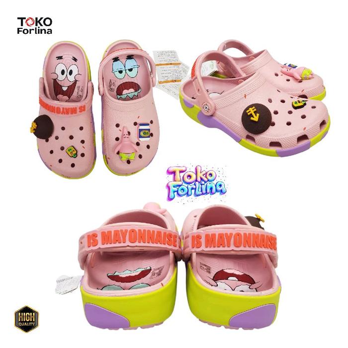 Sandal patrick/sandal patrick lucu/crocs patrick slip on