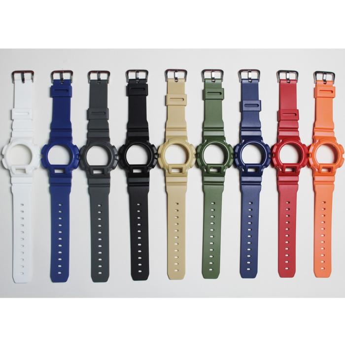 Strap and Bezel for DW-9052 / 9050 / 9051 / 004C / 9000 Watchband Waterproof Watch Band Straps and C
