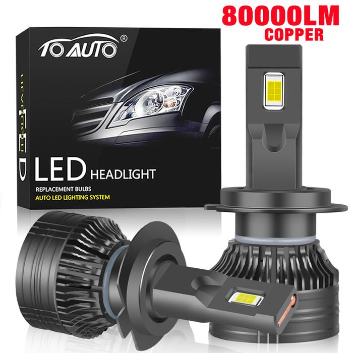 130W H7 Led H4 H1 H8 H11 9005 HB3 9006 HB4 LED Bulb 80000LM F5 Plus