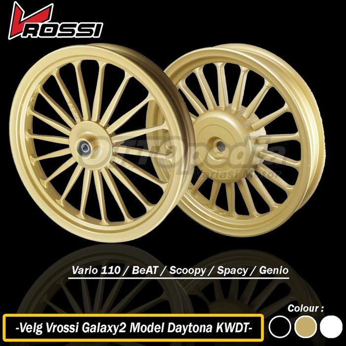 VRossi Velg Venom Galaxy2 Ring 14 Model Daytona KWDT Honda Vario 110 Beat karbu Beat Street Scoopy F