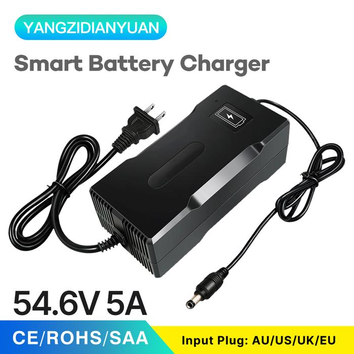 54.6V 5A 13S Lithium Battery Charger for 48V Battery Pack Charger