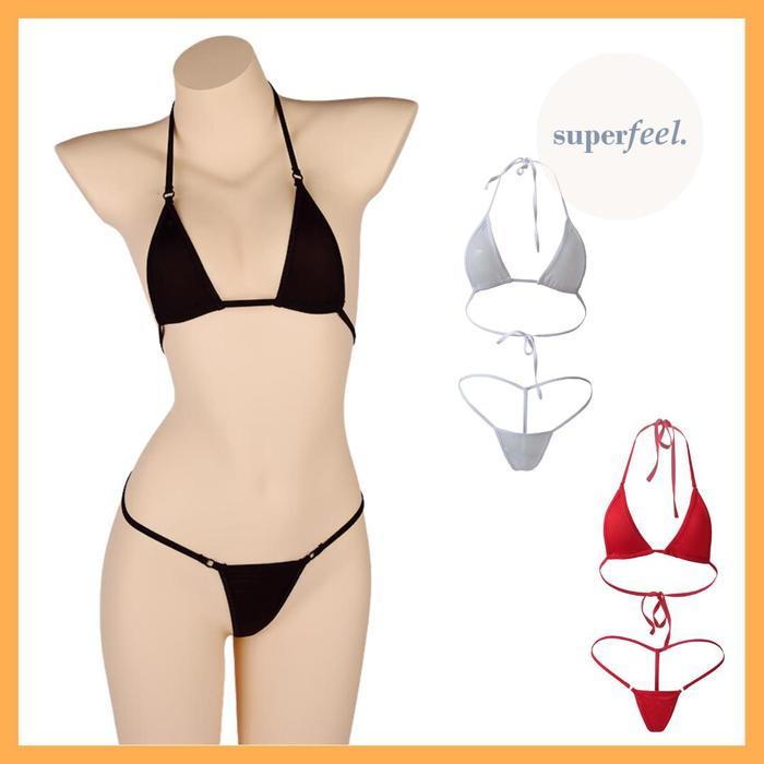 SALE SFL BRA 1 SET LINGERIE BH CD BIKINI BEACHWEAR WANITA LINJERI PEREMPUAN TRIANGLE DALAMAN RENANG 
