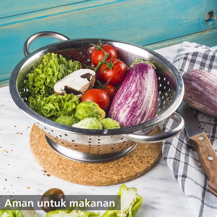 Sangku Nasi / ceting nasi Stainless Steel 24 Cm ROSH / Tempat nasi Stainles Stell tanpa tutup