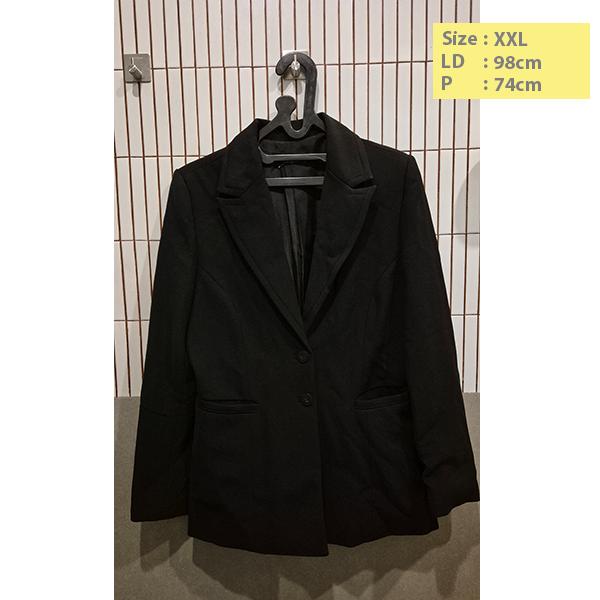 Preloved Murah!!! Jas Wanita lengan Panjang Formal Warna Hitam