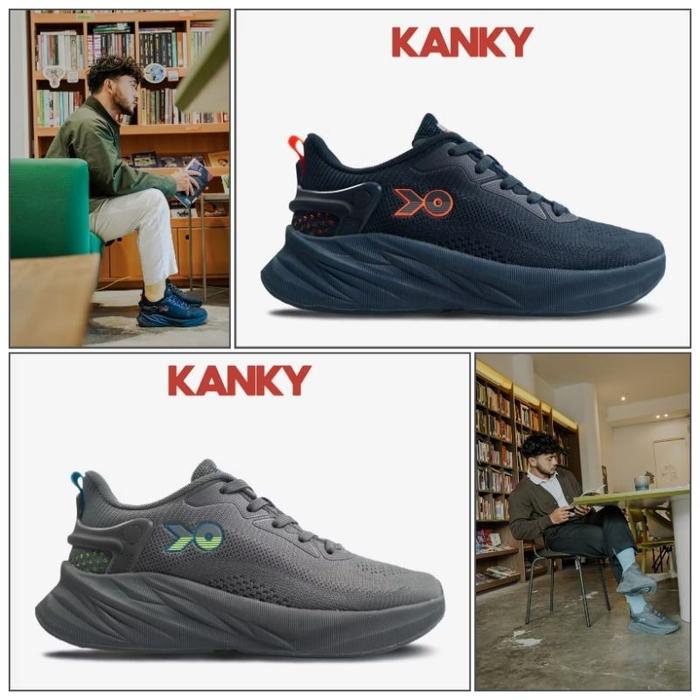 KANKY HIRO NOBUNAGA V2 - NEW NOBUNAGA // Original // Sepatu Sneakers Casual Sport Sekolah Pria (Ukur